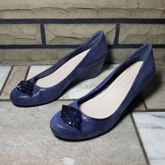 BCBGeneration Shoes - BCBGeneration Treese Blue Wedge, size 8B